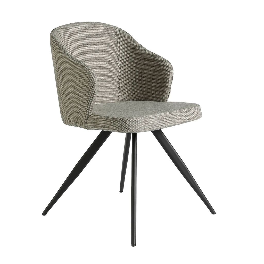 Chaise en tissu gris