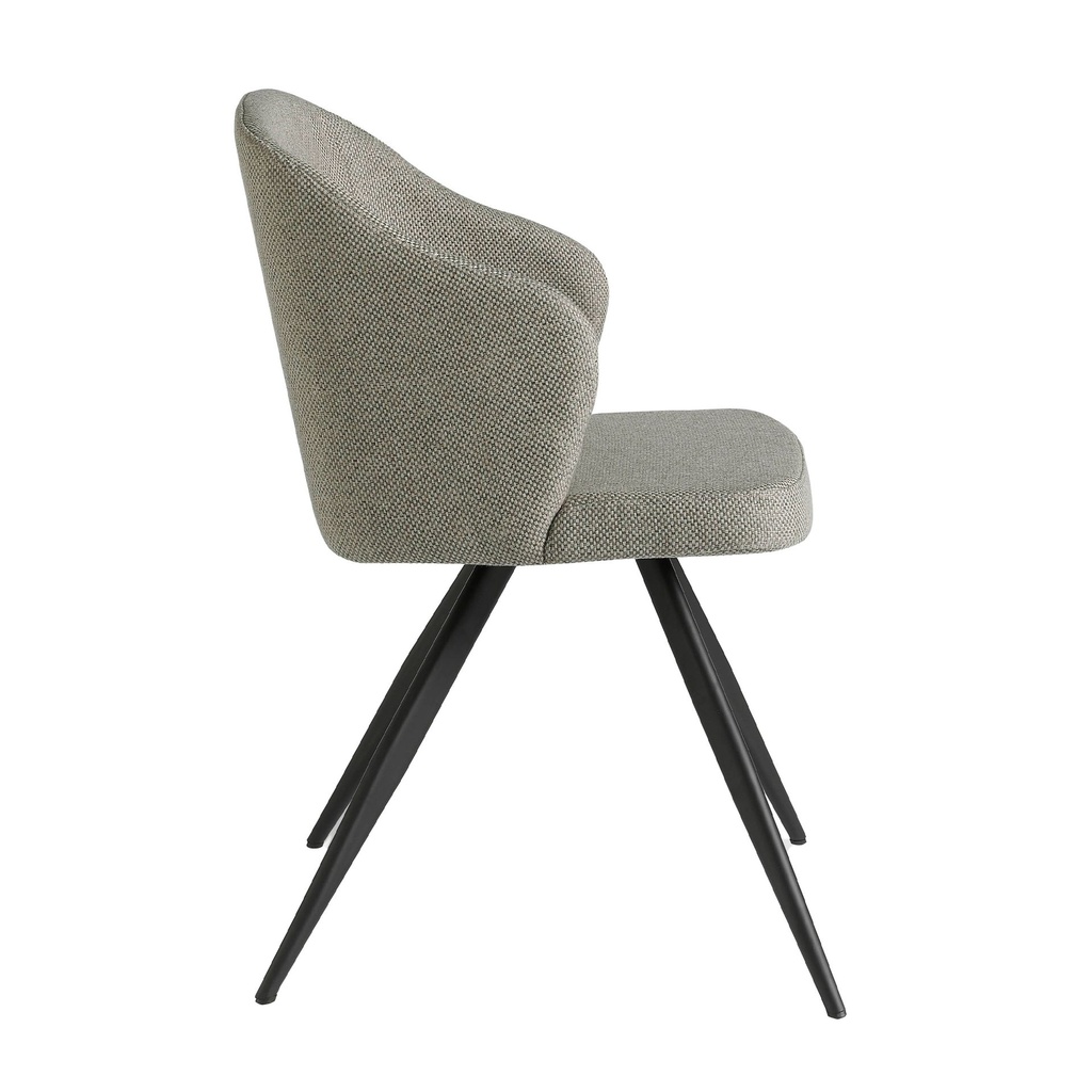Chaise en tissu gris