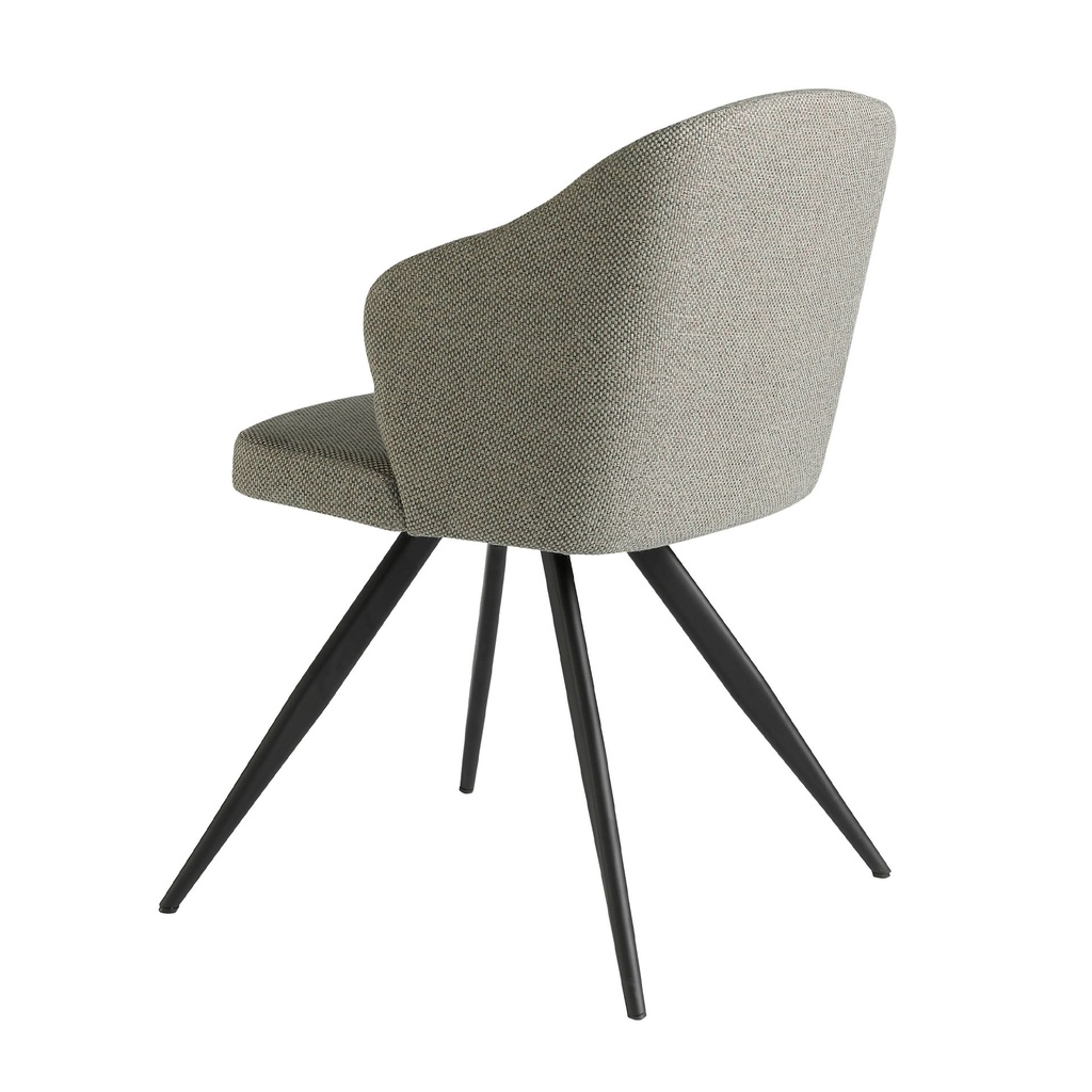 Chaise en tissu gris