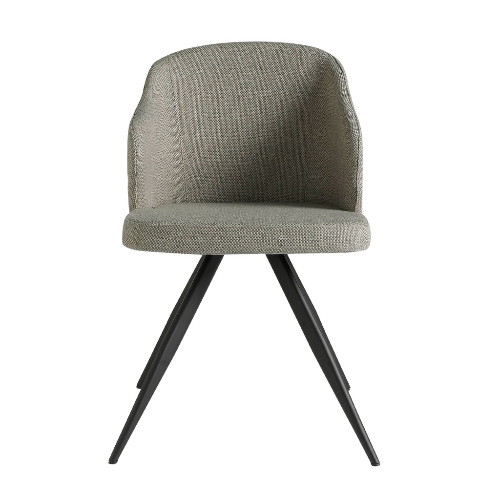 Chaise en tissu gris