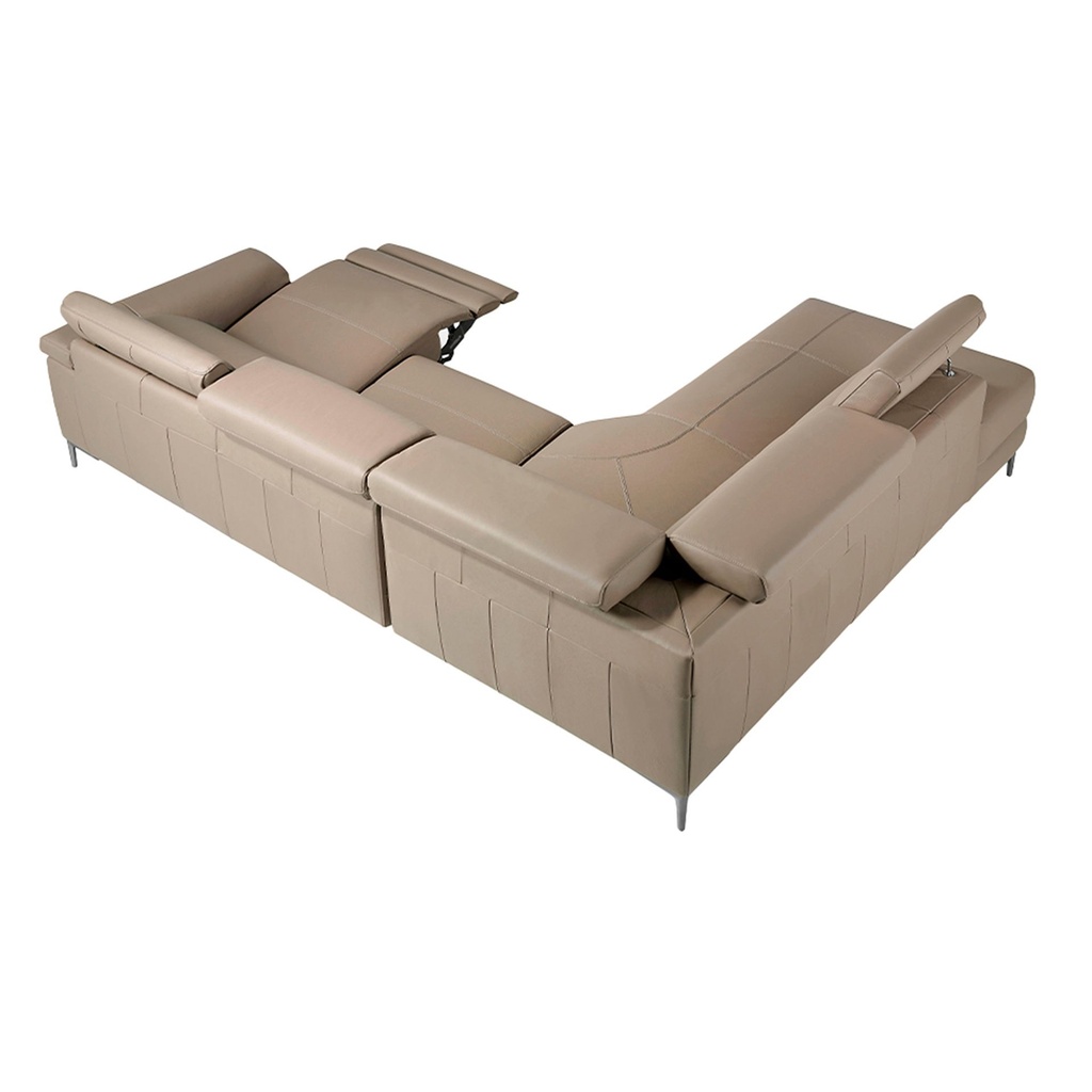 Relax chaise longue sofa right mink leather