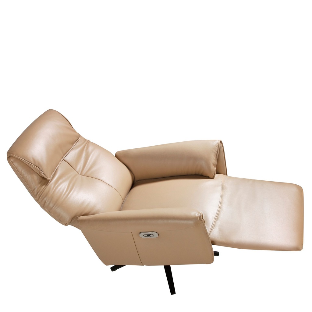 Leather swivel relax armchair arena