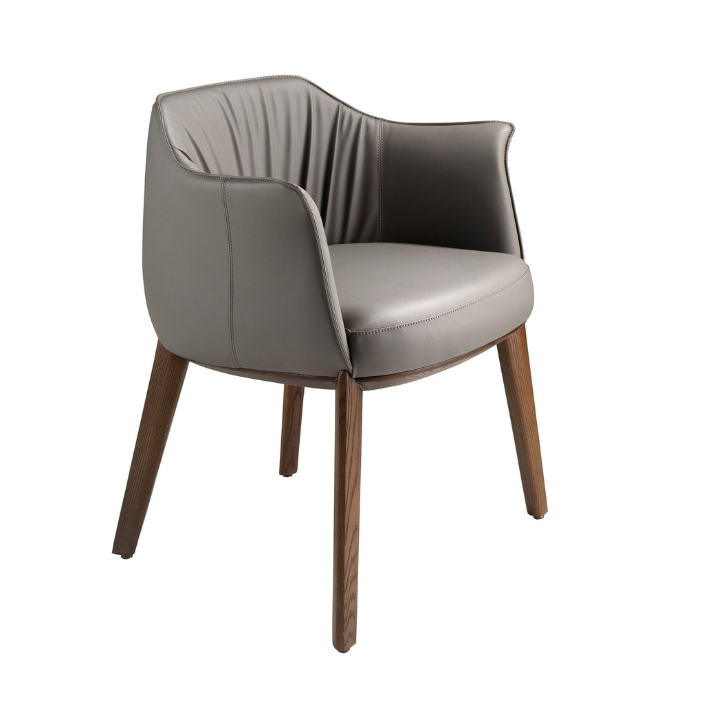 Silla polipiel gris