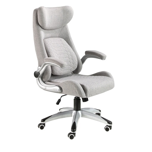[4224] Silla oficina giratoria tela gris