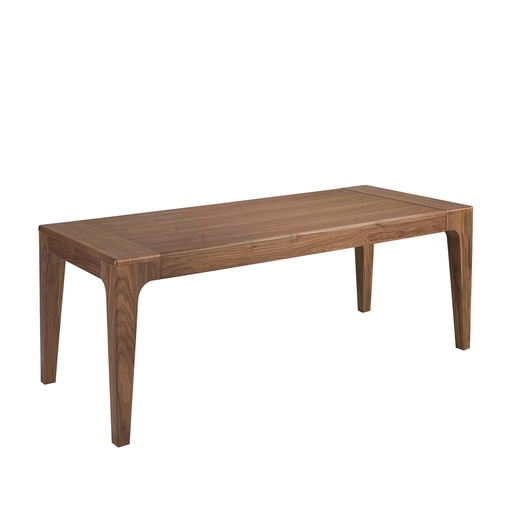 [1190] Mesa comedor extensible rectangular nogal
