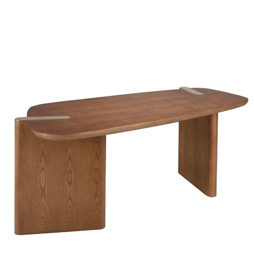 [3301] Light walnut desk