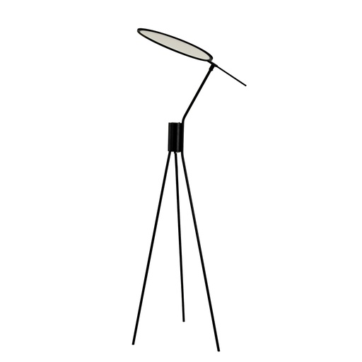 [8099] Black steel floor lamp