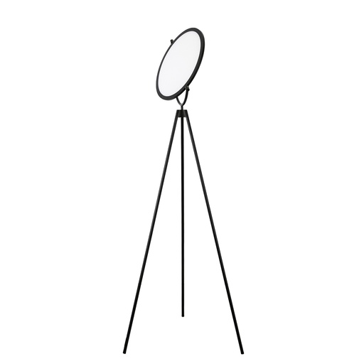 [8102] Black steel floor lamp