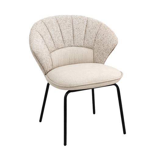 [4267-LIQ] Silla tela gris claro