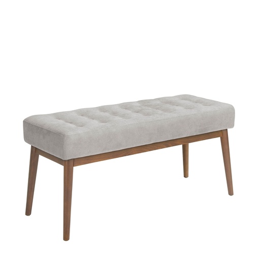 [5107] Donkergrijze stoffen hocker