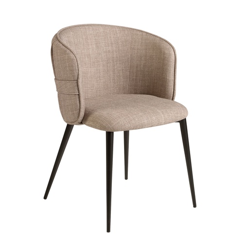 [4146] Bruine stoffen stoel