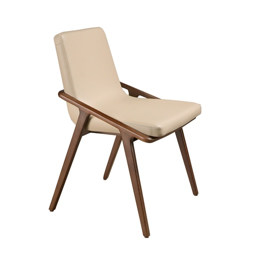 [4019] Sedia in ecopelle visone