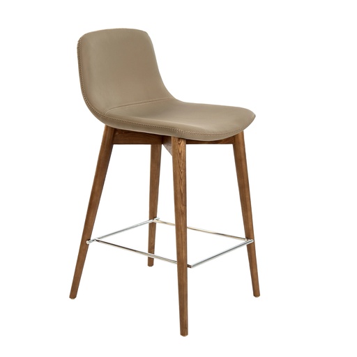 [4044] Mink leatherette stool