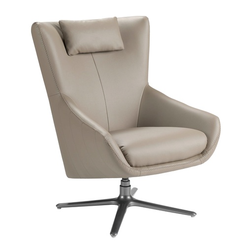 [5044] Mink eco-leren draaifauteuil