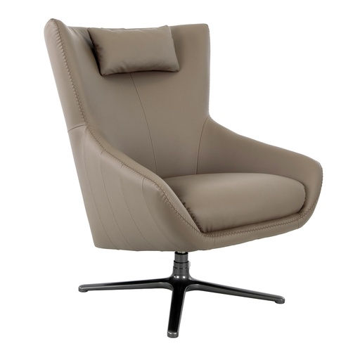 [5044] Mink eco-leren draaifauteuil