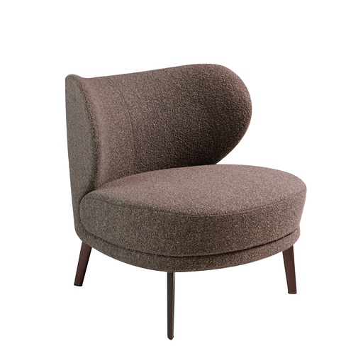 [5079] Bruine stoffen fauteuil