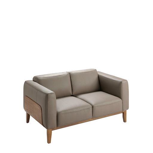 [6028] Skórzana sofa 2-osobowa z norek