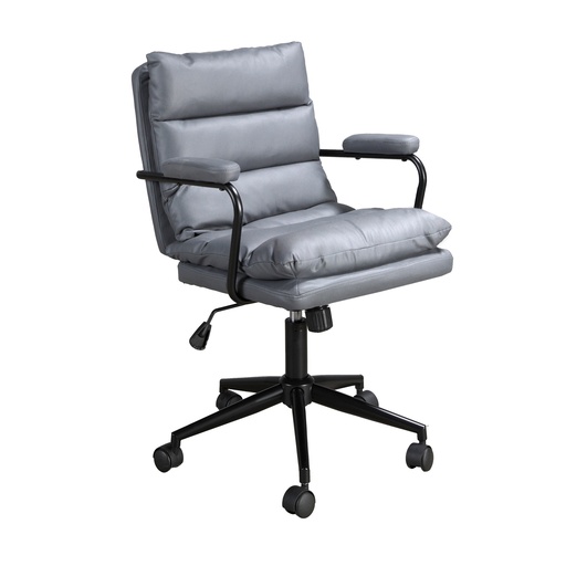 [4155] Silla oficina giratoria tela gris