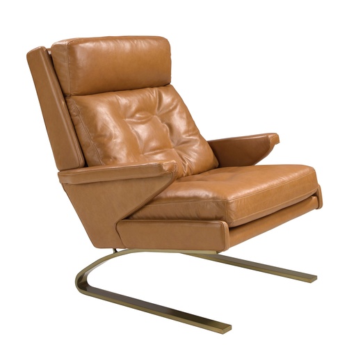 [5157] Fauteuil camel leder