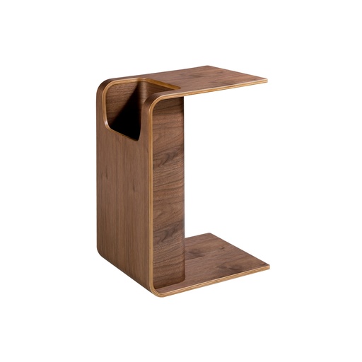 [2110] Rechthoekige hoektafel walnoot