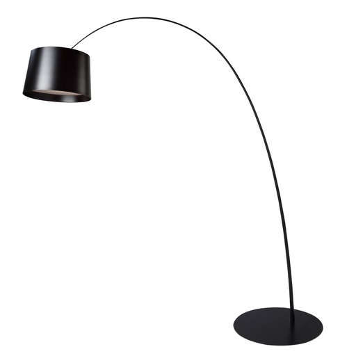 [8064] Verstelbare vloerlamp in zwart staal